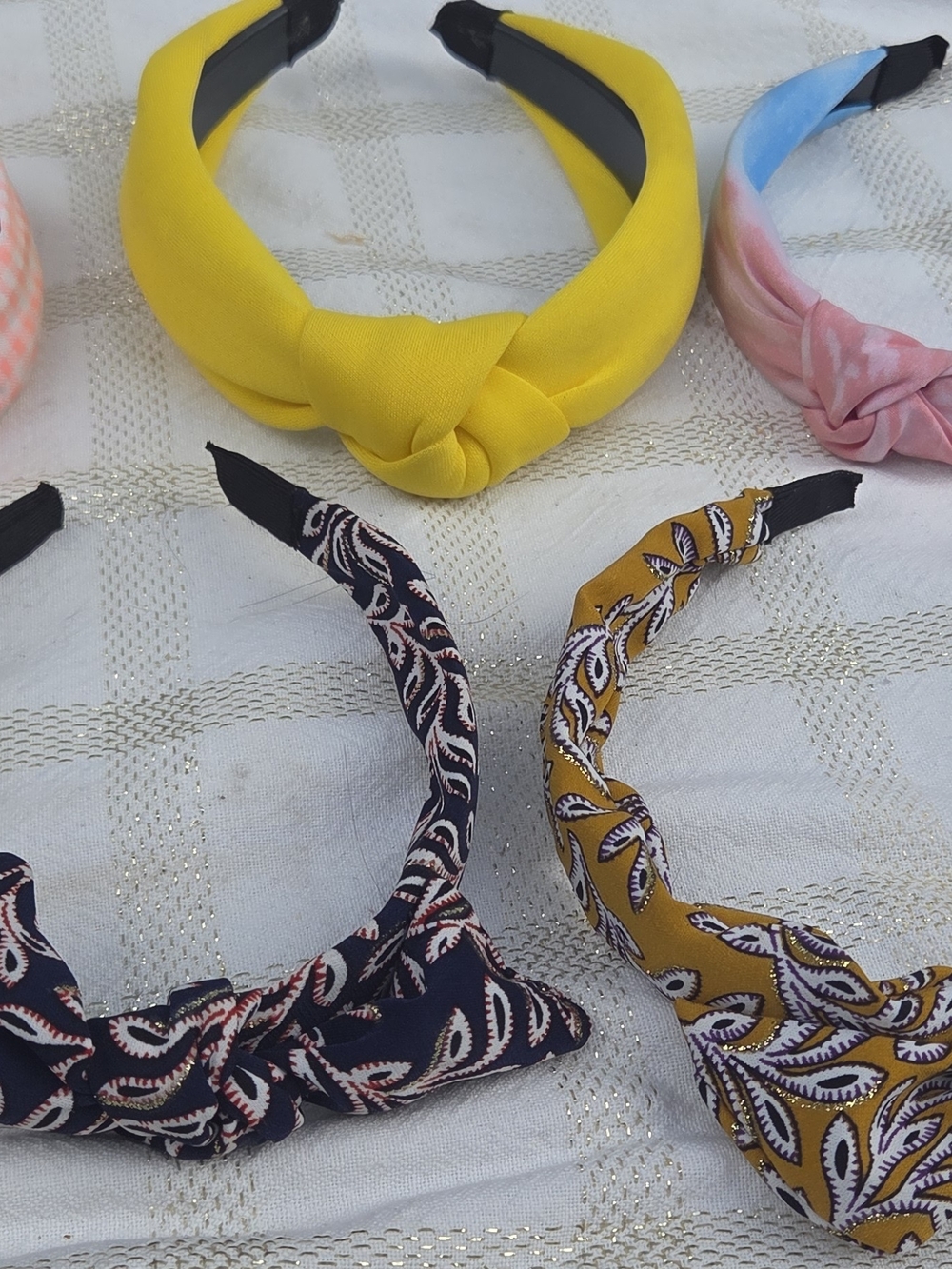 Kids Yellow Knotted Headband - Comfortable Fashion Accessory